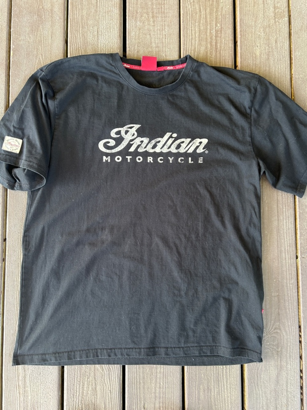 Indian Motorcycles Men’s Black Logo T-Shirt, Size XL